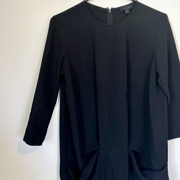 COS Formal Black Dress with Pockets - Size: 4 - Picture 5 of 8